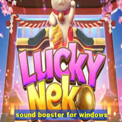 sound booster for windows