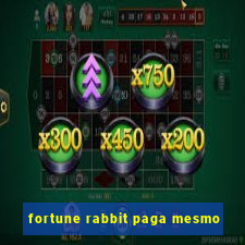 fortune rabbit paga mesmo