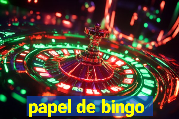 papel de bingo