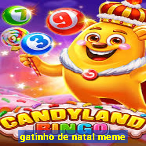 gatinho de natal meme